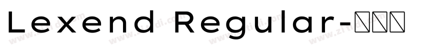 Lexend Regular字体转换